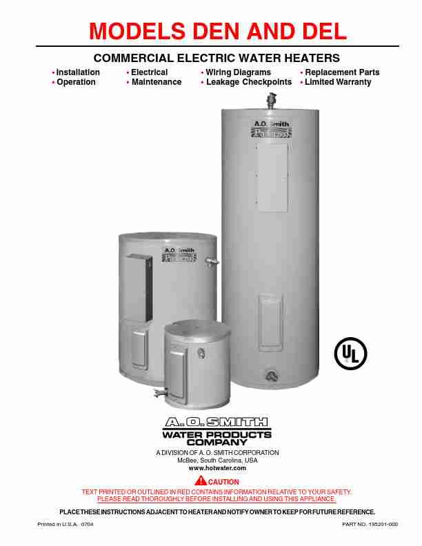A O  Smith Water Heater DEL-page_pdf